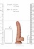 Zakrzywiony penis dildo na przyssawce 15 cm